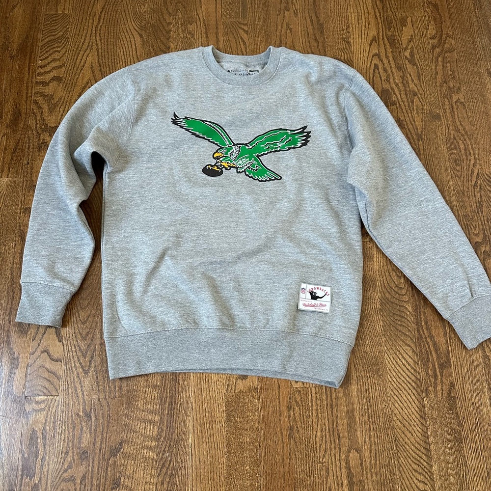Philadelphia Eagles Mitchell & Ness Basic Pullover Sweatshirt